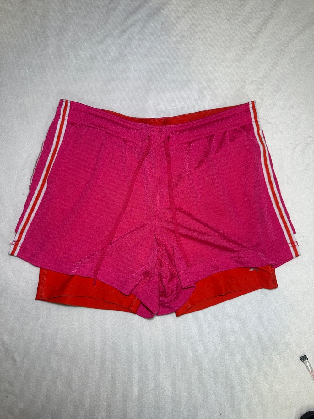 Xersion Performancewear Pink & Red 2-in-1 Running Shorts Size S